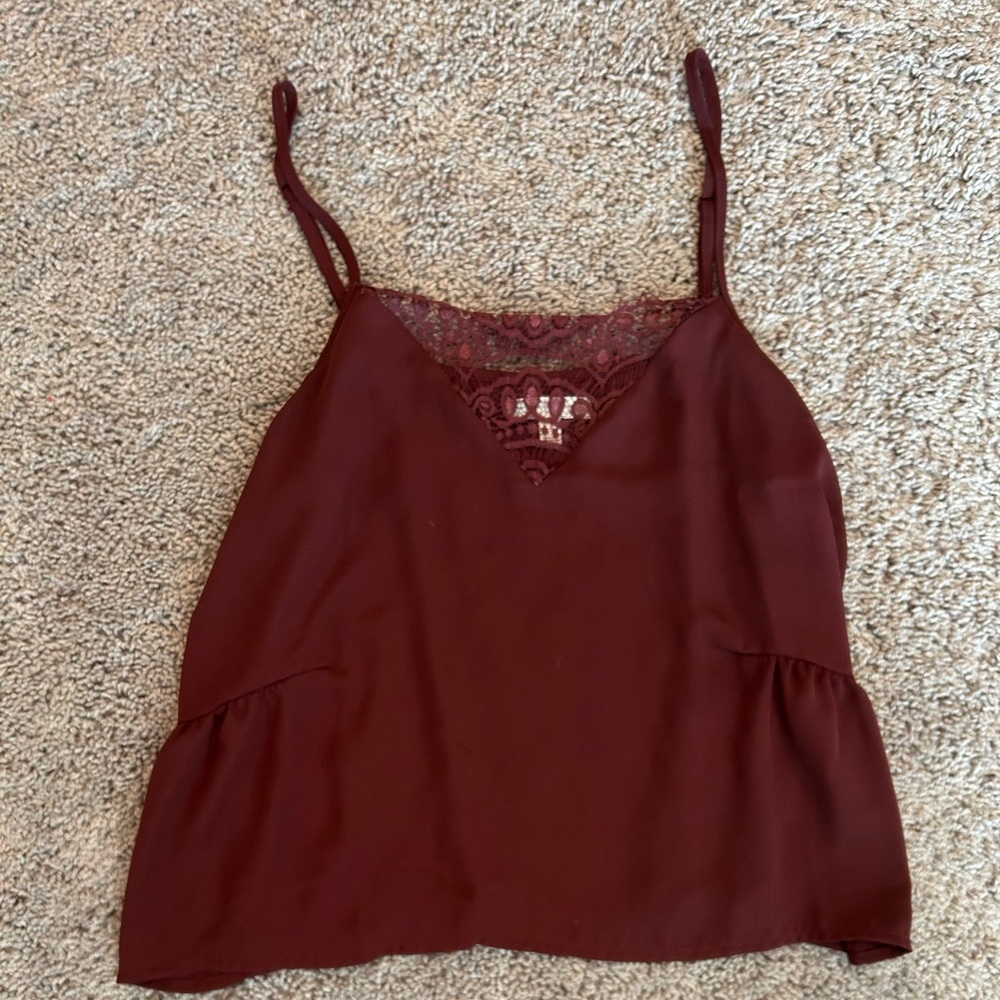 Lace detail top